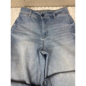 OAT New York Womens Light Wash Wide Leg Crop Jeans‎ Size 27